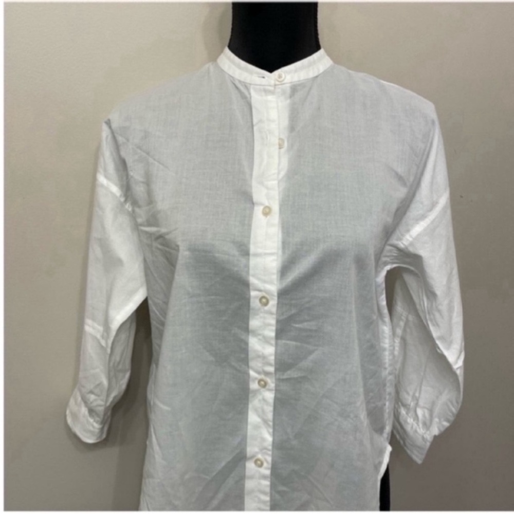 NWT Everlane Women’s Classic White Button-Up Cotton Shirt Size 00